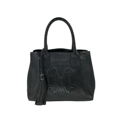 Black Leather Christian Lacroix Handbag