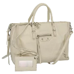 White Leather Balenciaga Handbag