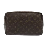 Brown Canvas Louis Vuitton Trousse Toilette