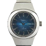 Blue Stainless Steel Seiko Watch