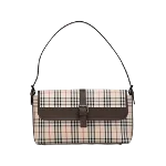 Beige Canvas Burberry Shoulder Bag