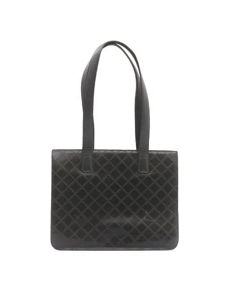 Black Leather Versace Tote
