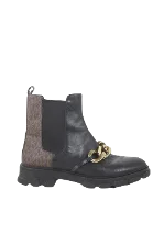 Black Leather Michael Kors Boots