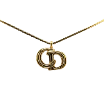 Gold Metal Dior Necklace