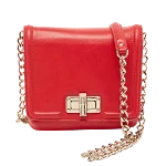 Red Leather Lanvin Crossbody Bag