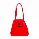 Red Leather Armani Tote