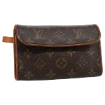 Brown Canvas Louis Vuitton Florentine Pochette