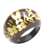 Brown Plastic Louis Vuitton Ring