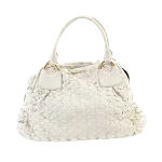 White Leather Miu Miu Handbag