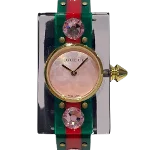 Pink Glass Gucci Watch