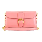 Pink Leather Delvaux Wallet