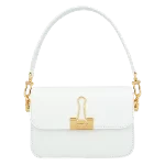 White Leather Off White Shoulder Bag