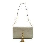 Beige Leather Yves Saint Laurent Shoulder Bag