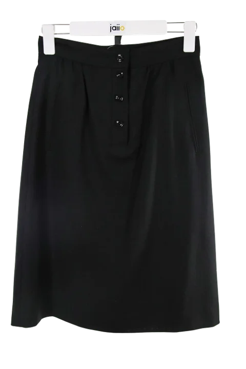 Black Wool A.P.C. Skirt