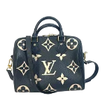 Black Leather Louis Vuitton Handbag