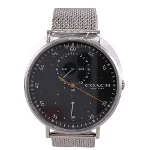 Black Stainless Steel Coach Watch