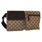 Beige Canvas Gucci Belt Bag