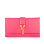 Pink Leather Yves Saint Laurent Clutch