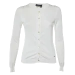 White Cotton Salvatore Ferragamo Cardigan