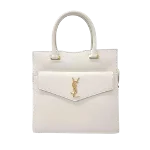 White Leather Yves Saint Laurent Handbag