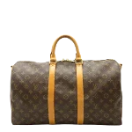 Brown Canvas Louis Vuitton Keepall