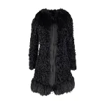 Black Fur Moschino Coat