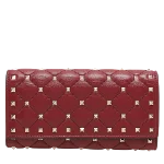 Burgundy Leather Valentino Wallet