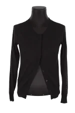 Black Wool Chloé Cardigan