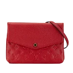 Red Leather Louis Vuitton Crossbody Bag