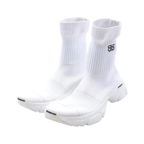 White Knit Balenciaga Sneakers