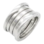 Silver Metal Bvlgari Ring