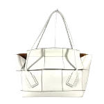 White Leather Bottega Veneta Tote