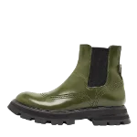 Green Leather Alexander McQueen Boots