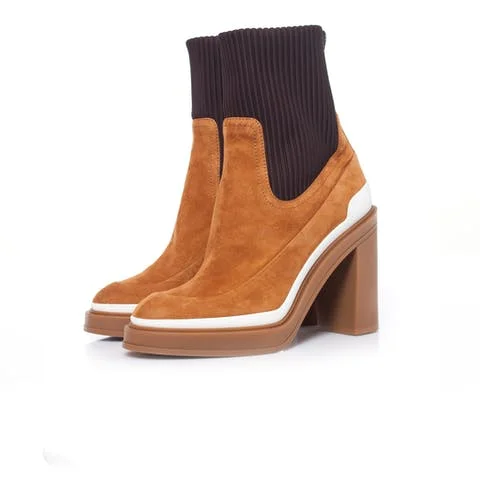 Brown Suede Hermes Boots