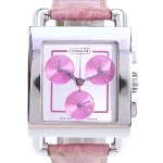 Pink Metal Coach Watch