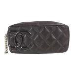 Brown Leather Chanel Case