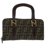Brown Canvas Fendi Handbag