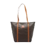 Brown Canvas Celine Tote