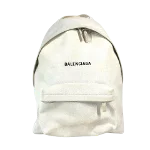 White Canvas Balenciaga Backpack