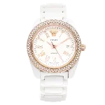 White Stainless Steel Versace Watch