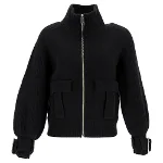 Black Cashmere Burberry Jacket