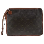 Brown Canvas Louis Vuitton Marly Dragonne