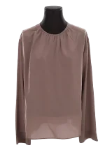 Brown Silk JOSEPH Top