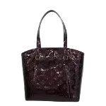 Burgundy Fabric Louis Vuitton Tote 