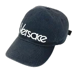 Black Cotton Versace Hat