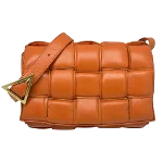 Orange Leather Bottega Veneta Cassette Bag