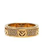 Gold Metal Fendi Ring