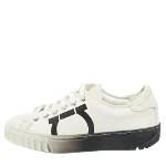 White Leather Salvatore Ferragamo Sneakers