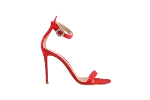 Red Fabric Gianvito Rossi Sandals