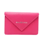 Pink Leather Balenciaga Wallet